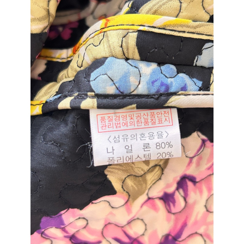 Neo Quilted Floral Maxi Coat Black Dark Floral Whimsigoth Hooded Jacket Cottage - Picture 15 of 16